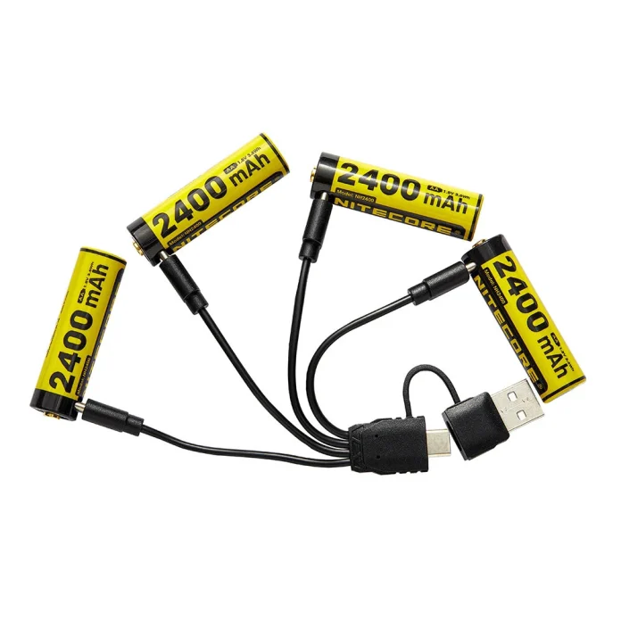 NITECORE NH2400: Επαναφορτιζόμενες AA μπαταρίες με USB-C - TechFreak.GR