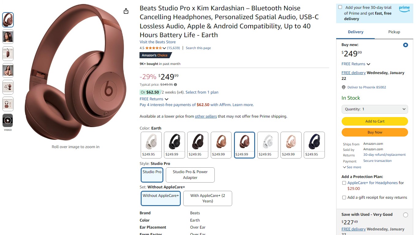 Έκπτωση 29% στα Eight Beats Studio Pro και στα Kim Kardashian στο Amazon - TechFreak.GR