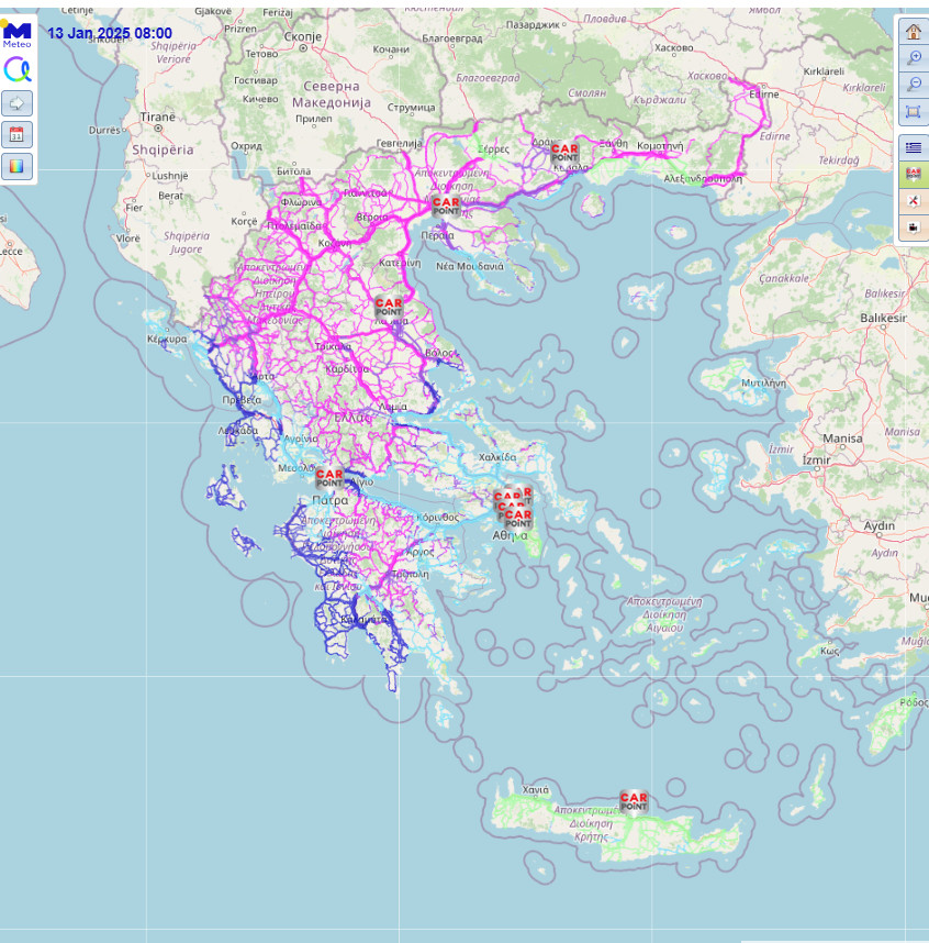 Χιόνια και βροχές μέχρι Τρίτη: Προβλήματα και προγνώσεις - TechFreak.GR