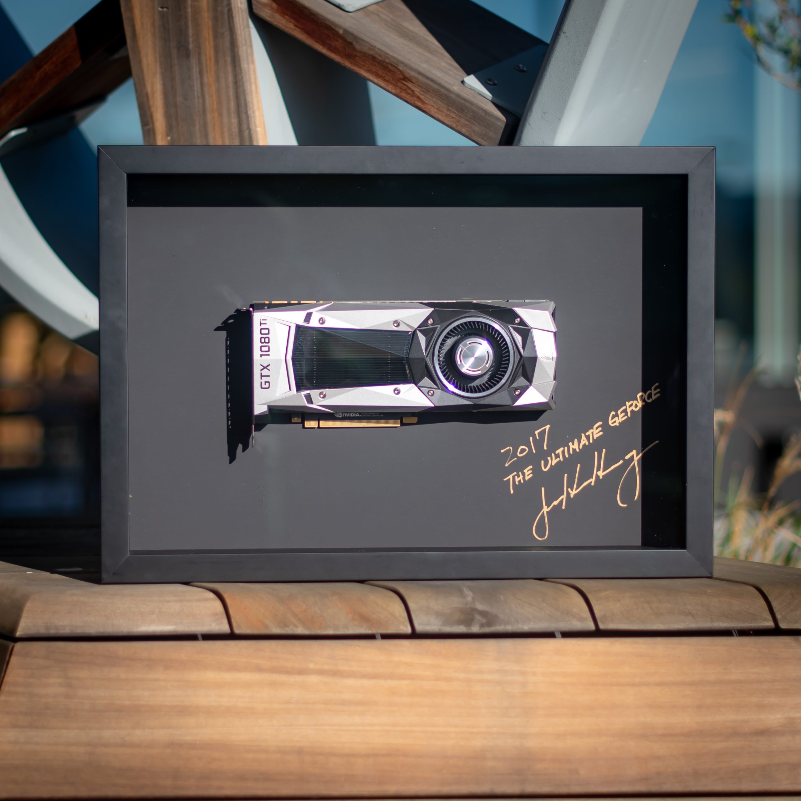 NVIDIA CEO Signs & Gives Away GTX 1080 Ti GPU - TechFreak.GR