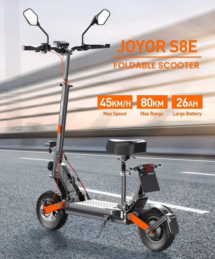 Πατίνι JOYOR S8E: 500W, 120 κιλά, με σέλα και καθρέπτες - TechFreak.GR