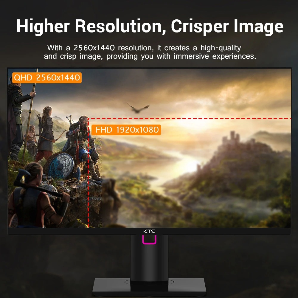 27" QHD IPS Monitor with 165Hz Refresh Rate and Freesync/Gsync at 180€!