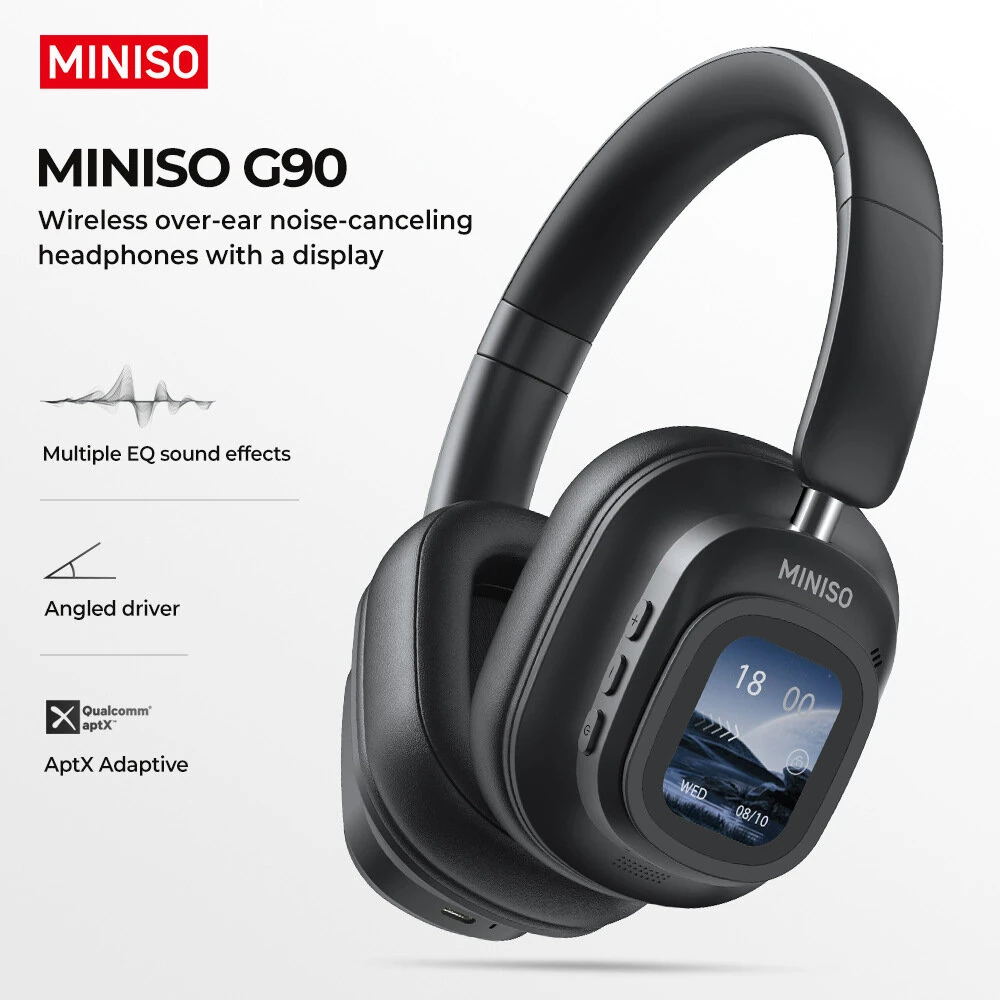 MINISO G90: Εντυπωσιακά ANC ακουστικά με 46 ώρες αυτονομία και οθόνη αφής - TechFreak.GR