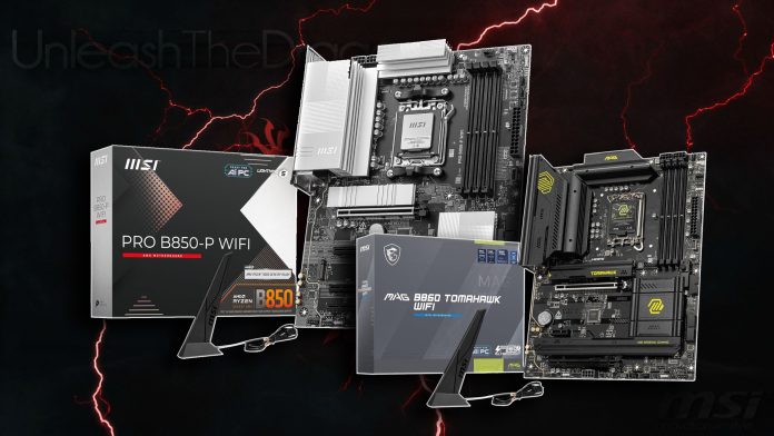 Διαρροές μητρικών MSI B860, B850 και B840 για Intel και AMD CPU - TechFreak.GR