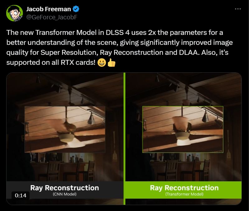NVIDIA DLSS Transformer βελτιώνει ποιότητα εικόνας σε GPU GeForce RTX - TechFreak.GR