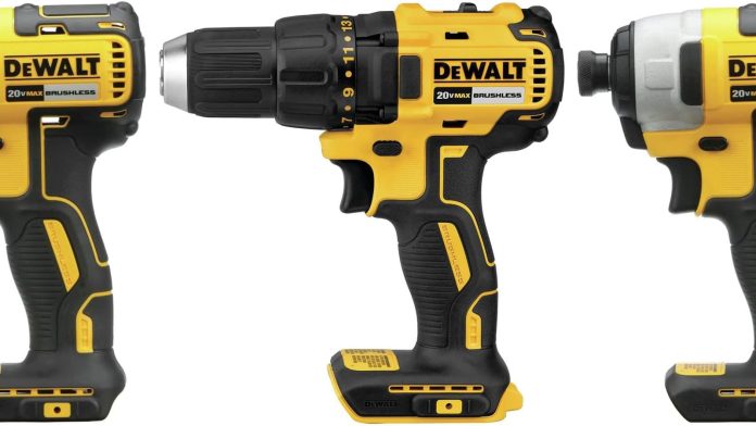 Σετ εργαλείων Dewalt 20V με κρουστικό πρόγραμμα οδήγησης, τρυπάνι και δύο μπαταρίες - 134 $ - TechFreak.GR