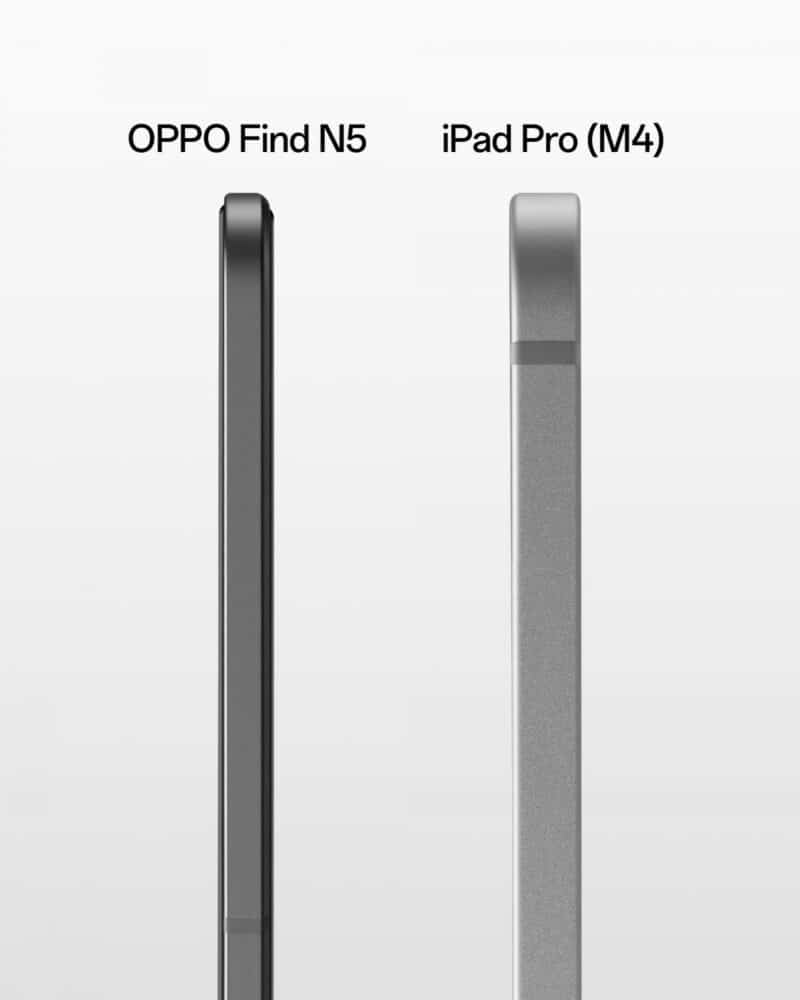 Oppo Find N5 teaser απέναντι στο iPad Pro - TechFreak.GR