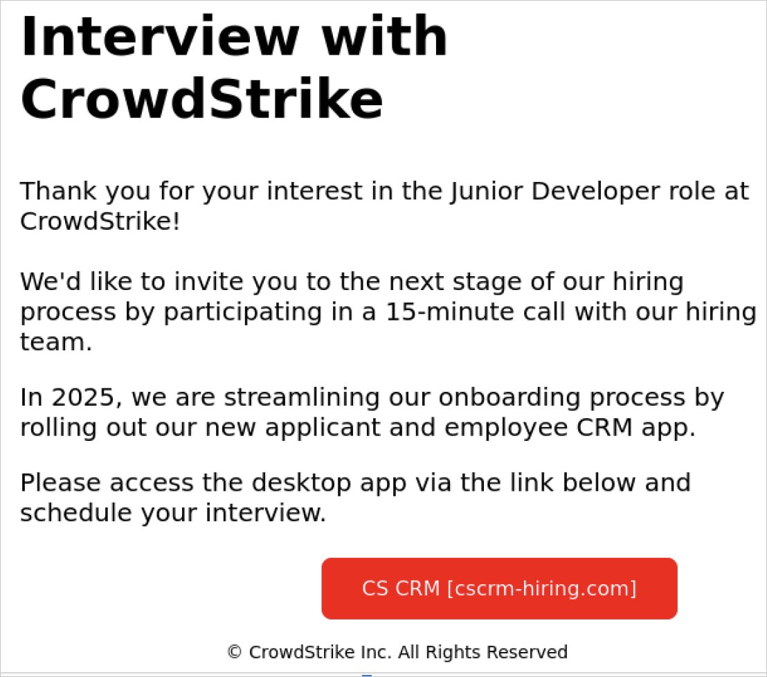 Ψεύτικη προσφορά εργασίας CrowdStrike για προγραμματιστές κρυπτογράφησης - TechFreak.GR